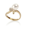 Золотое кольцо "Нежность" RKUX-DIA авторские изделия ювелирного ателье Nasonpearl инфо 12506o.